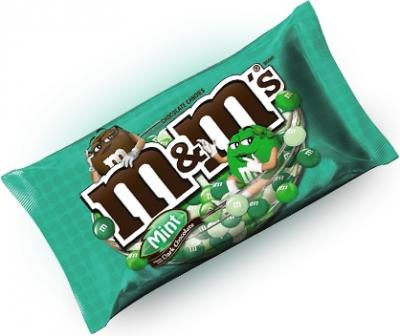 Шоколадное драже M&Ms Mint (со вкусом мяты) 80 грамм