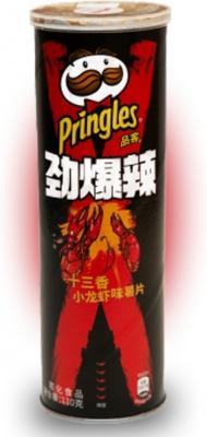 Чипсы Pringles со вкусом Рака под острым Сычуаньским соусом 110 гр